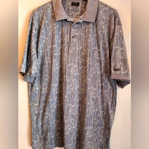 Izod men's button-down, bamboo print shirt. Sz XL